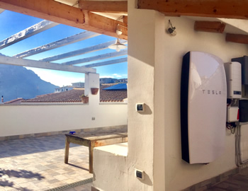 impianto fotovoltaico con accumulo Tesla Powerwall