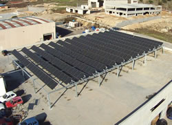 installazione fotovoltaico da 100kWp con pannelli sunpower nella concessionaria Nissan Toyota a prato sardo - Nuoro